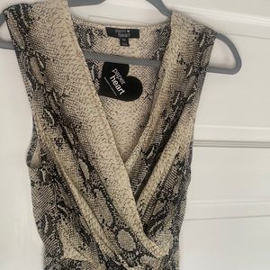 Snake print maxi dress